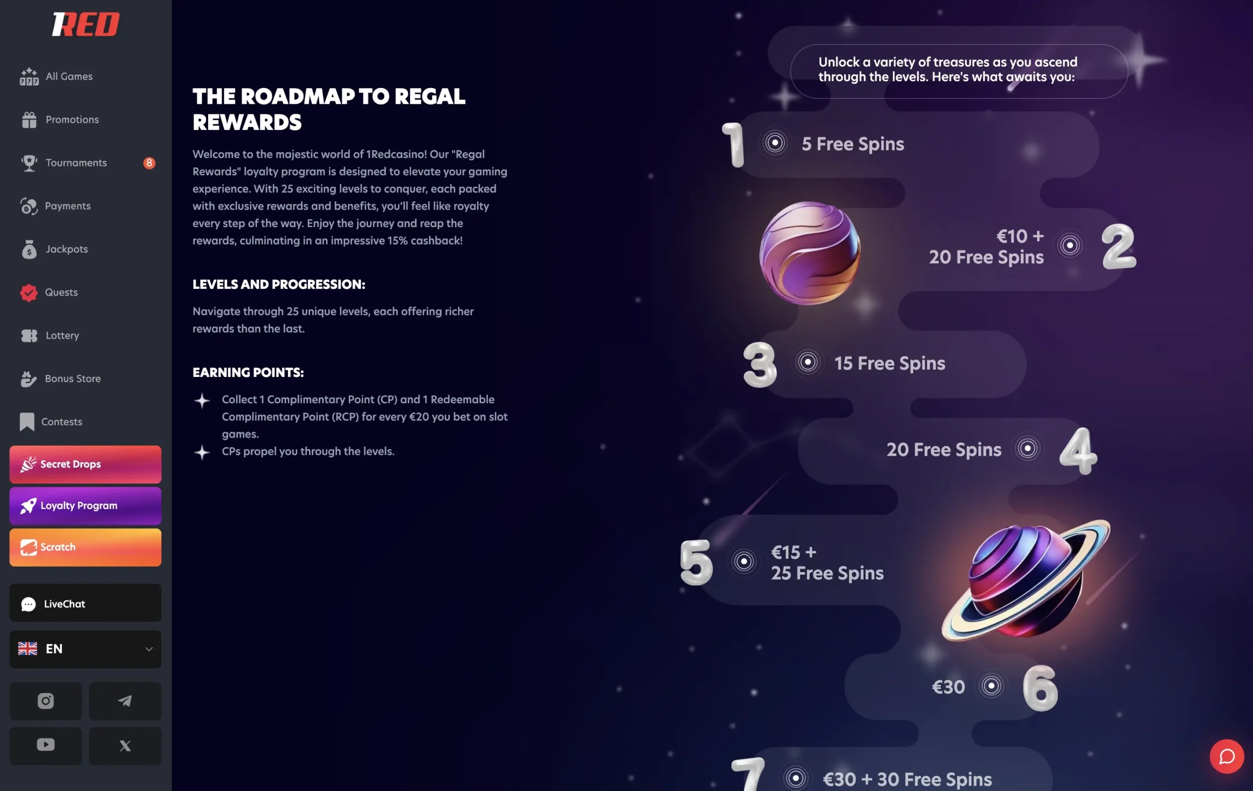 1RED Loyalty Program