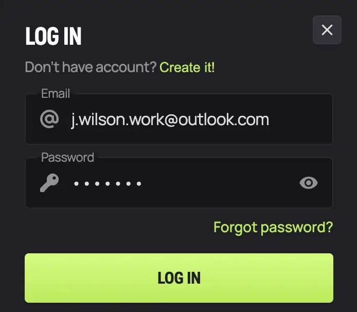avocasino login process