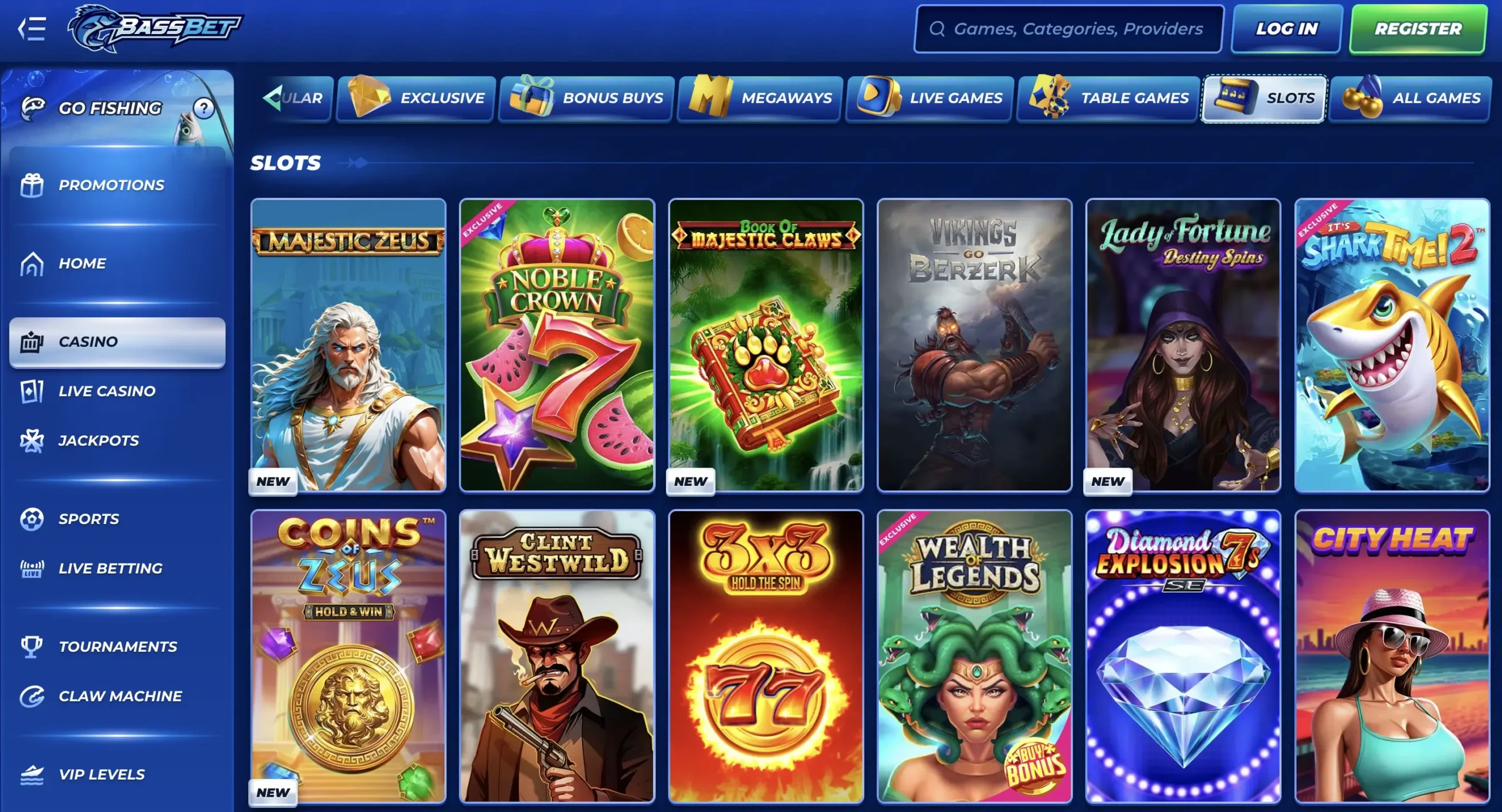 Bassbet casino game