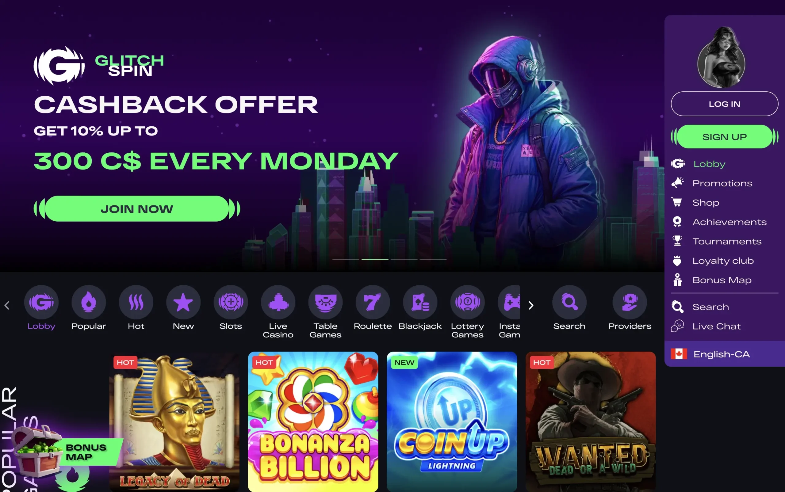 Glitchspin Home Page
