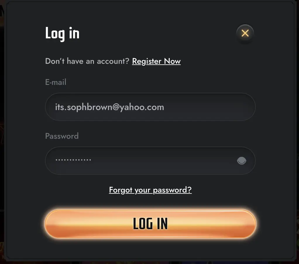 gransino login process