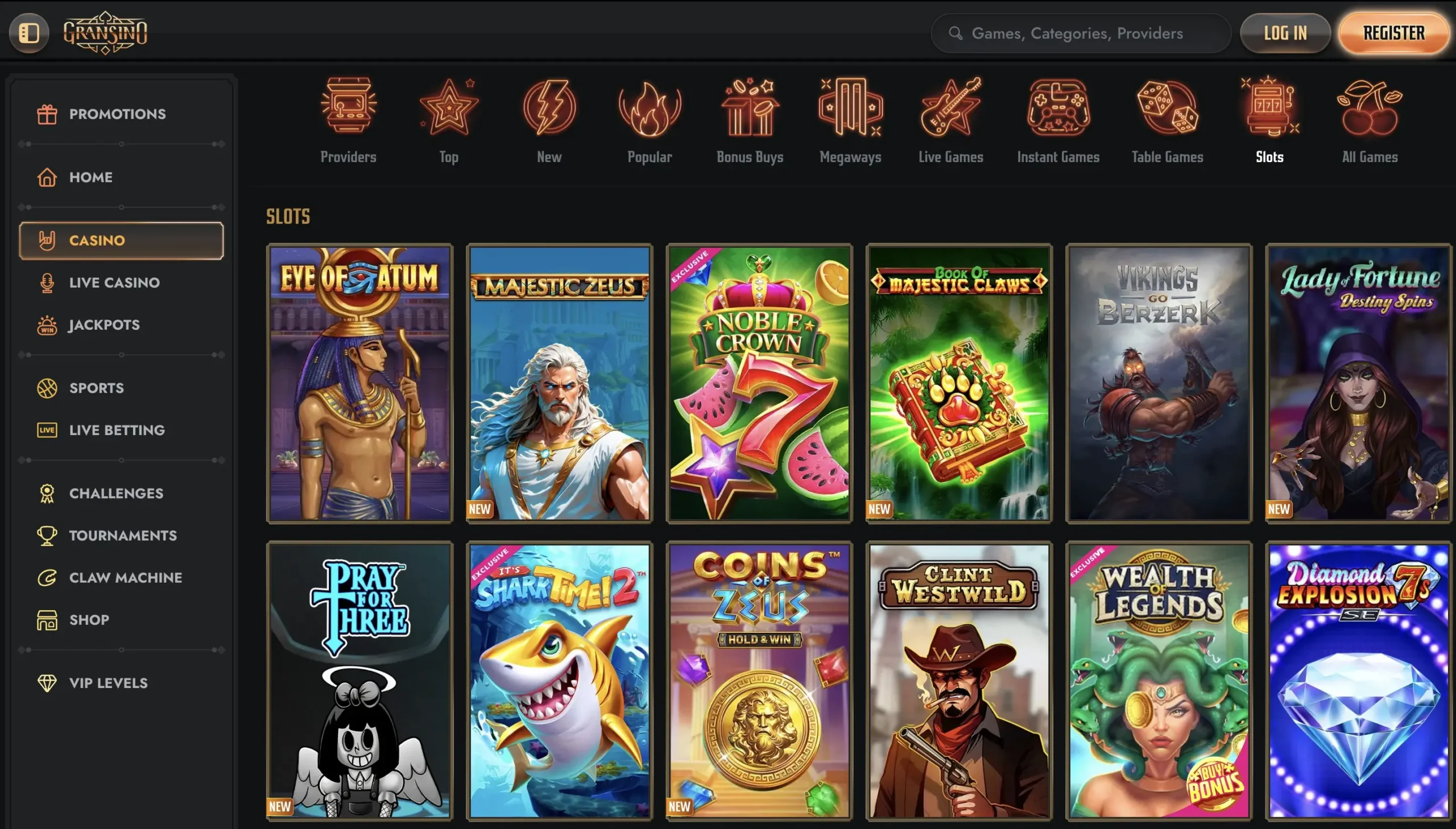 Gransino casino game