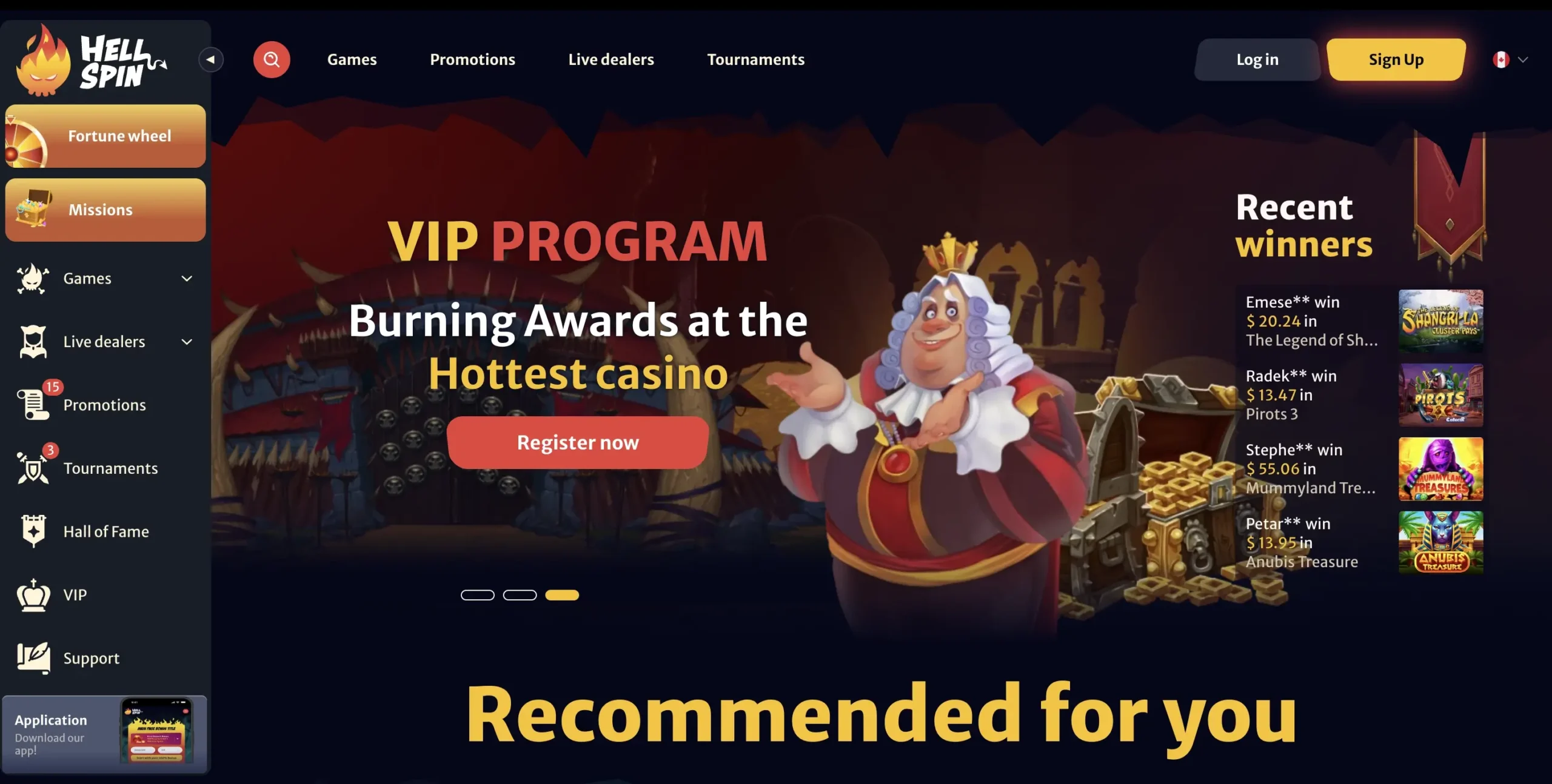 Hellspin Home Page
