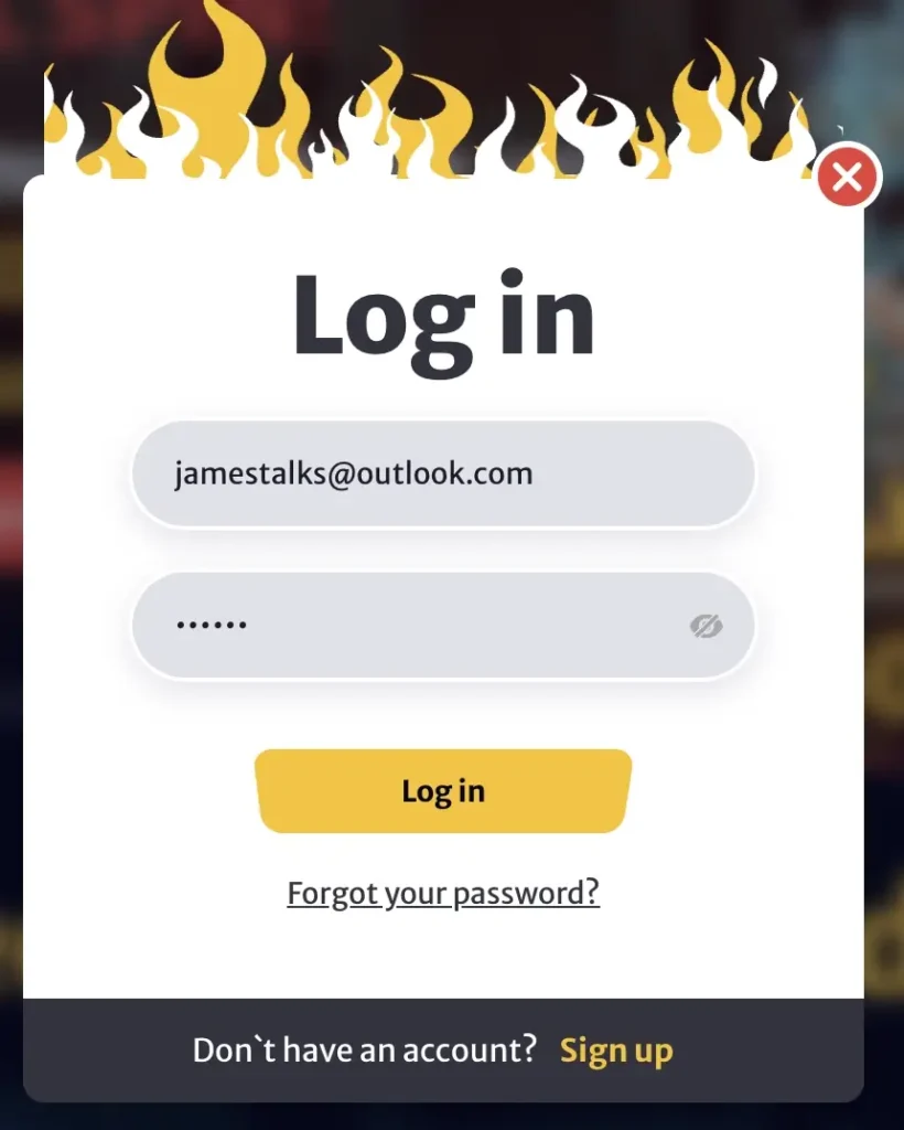 hellspin login process