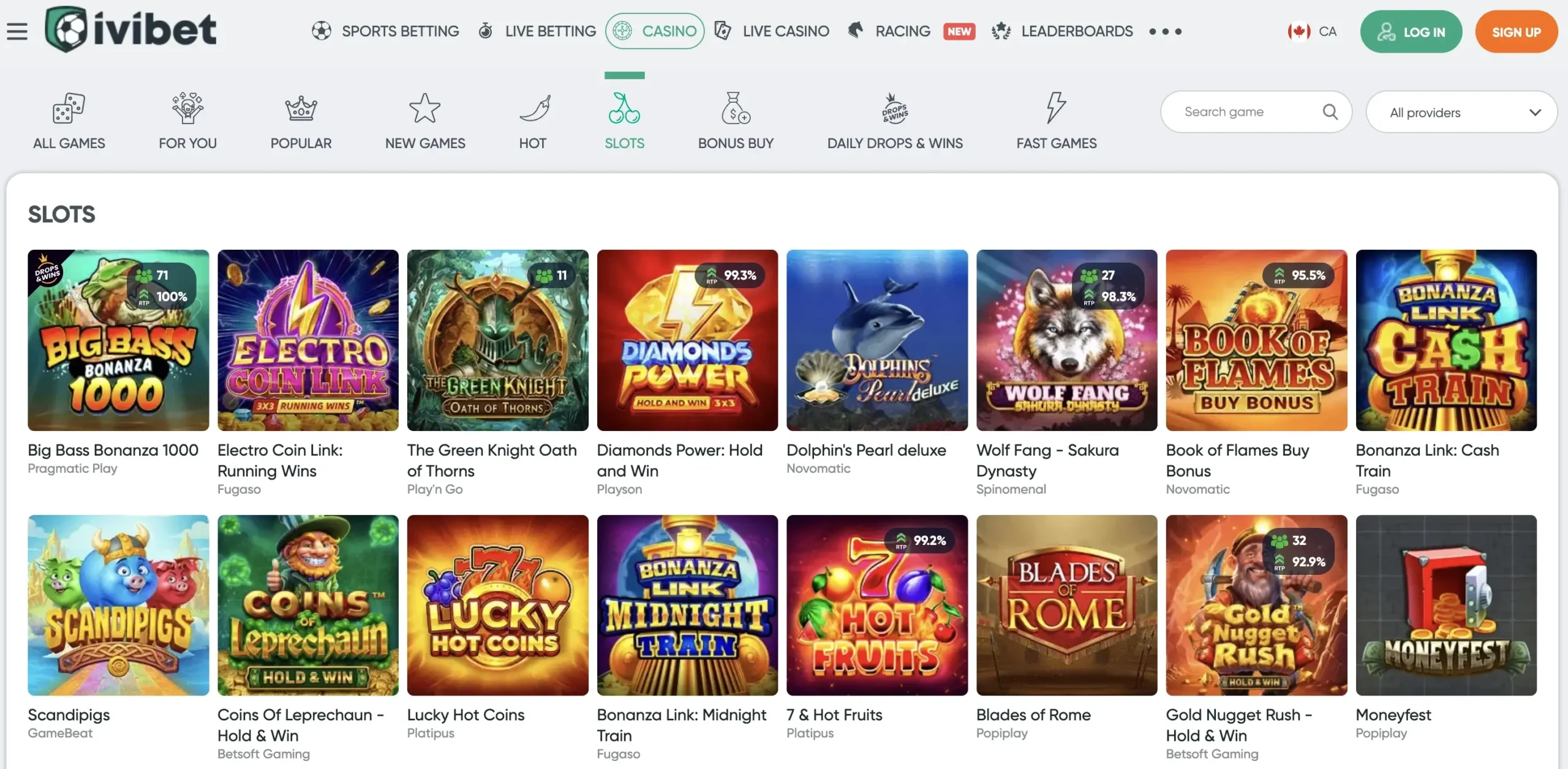 Ivibet casino game