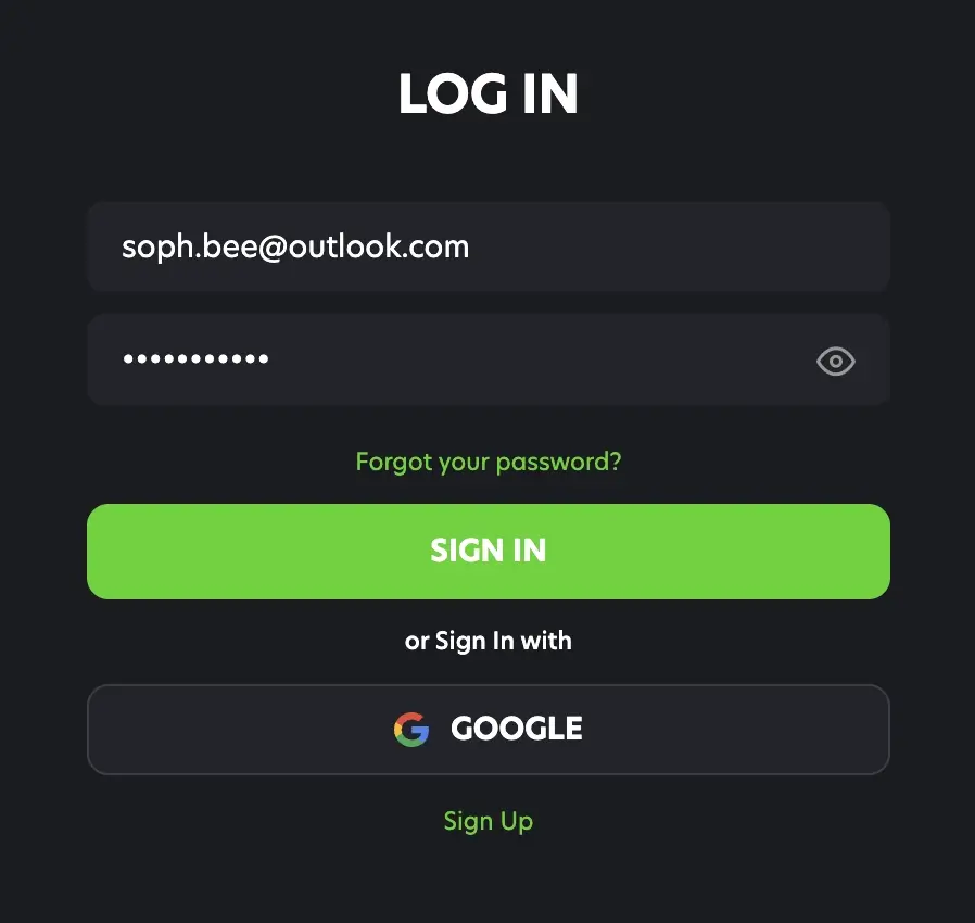 neospin login process