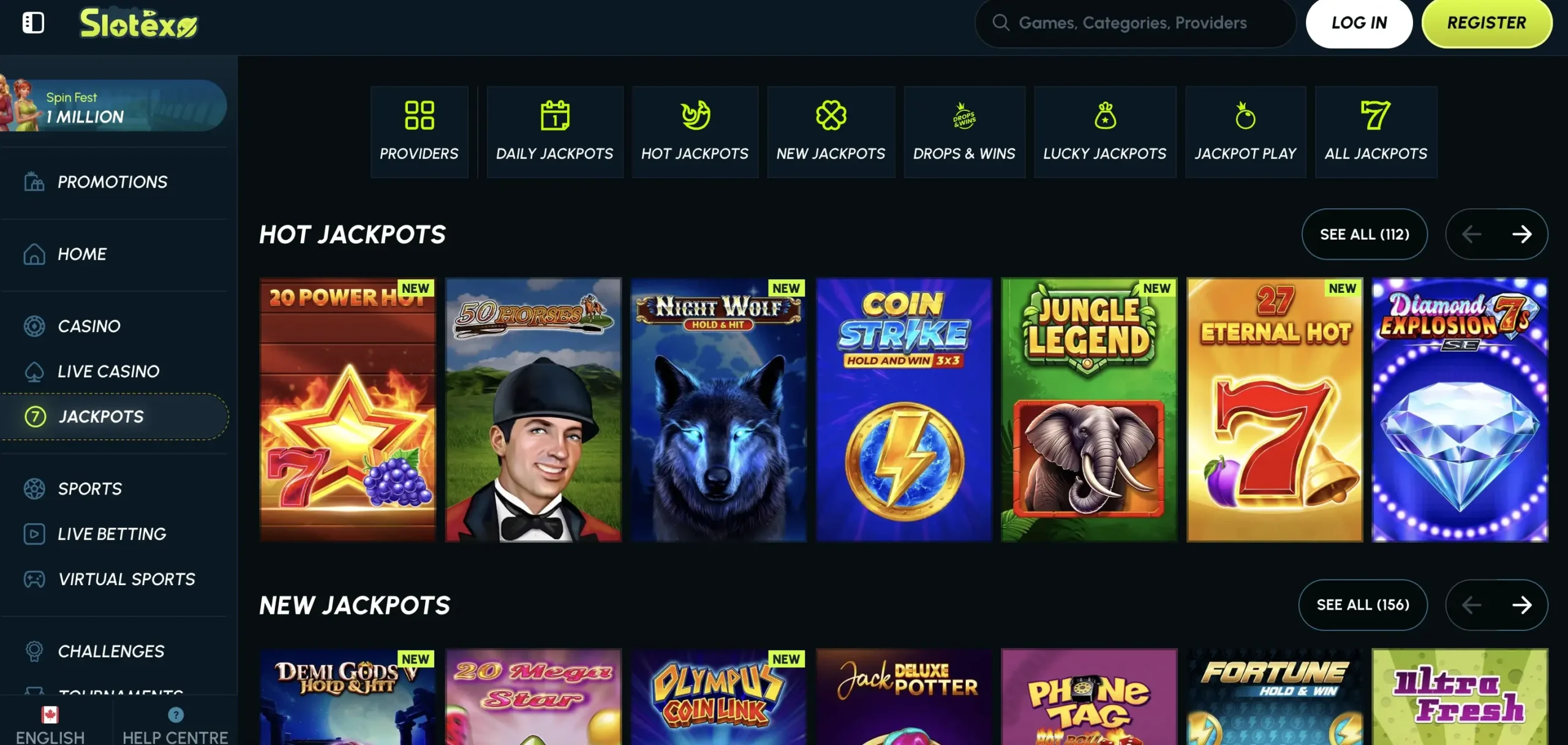 Slotexo casino game