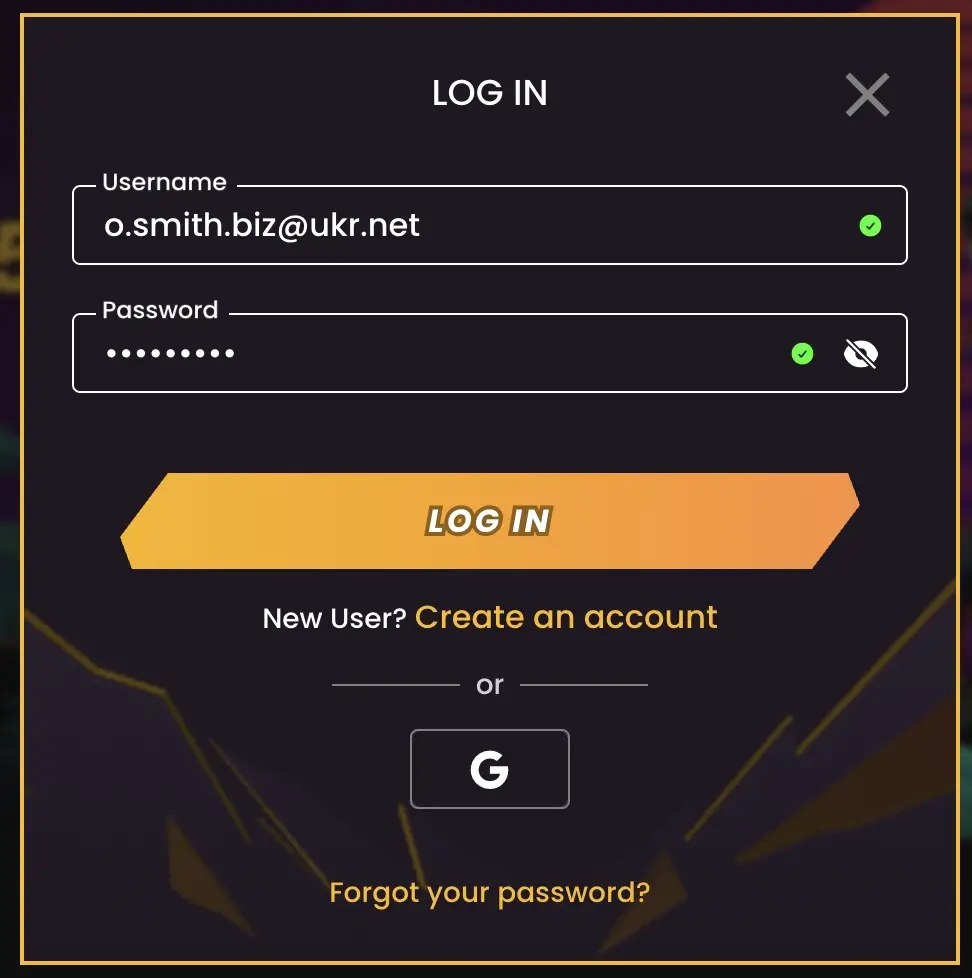 wild tokyo login process