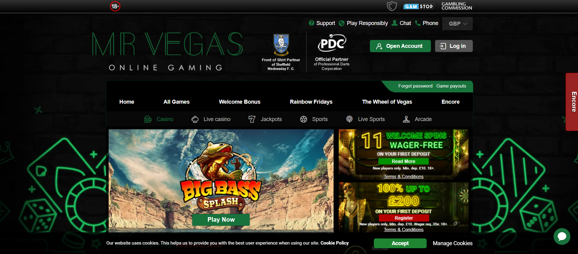 Mr. Vegas official casino site