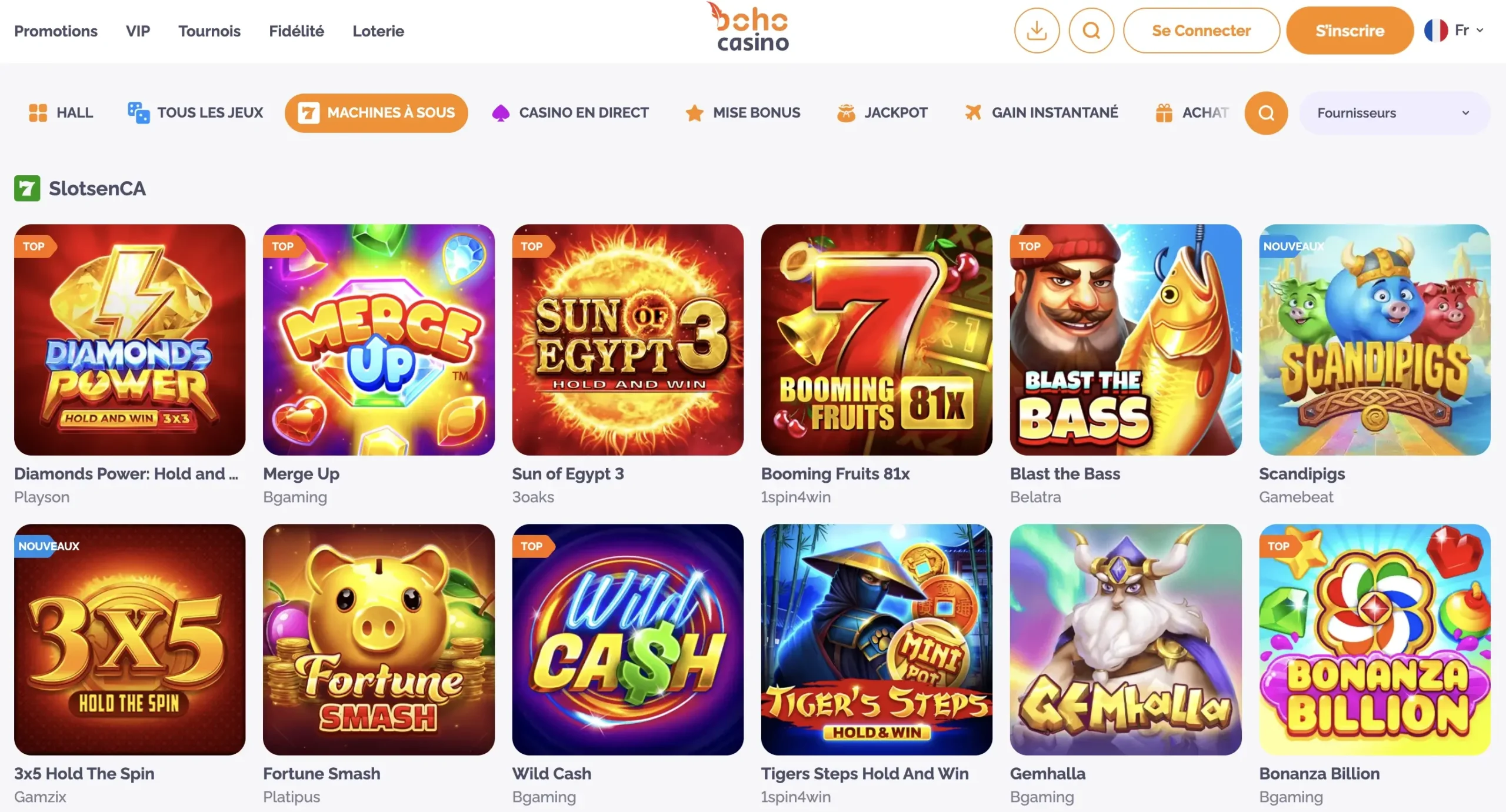 Jeu de casino Boho