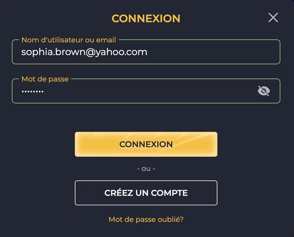 Connexion aux rolling slots