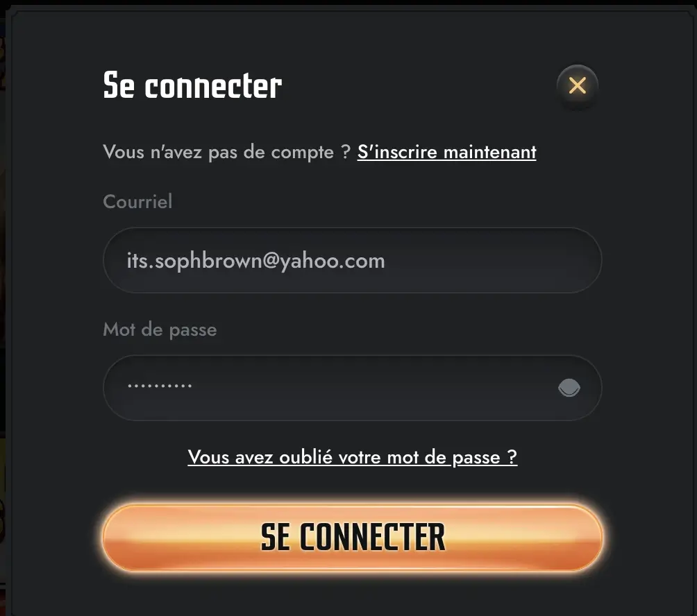 gransino login process