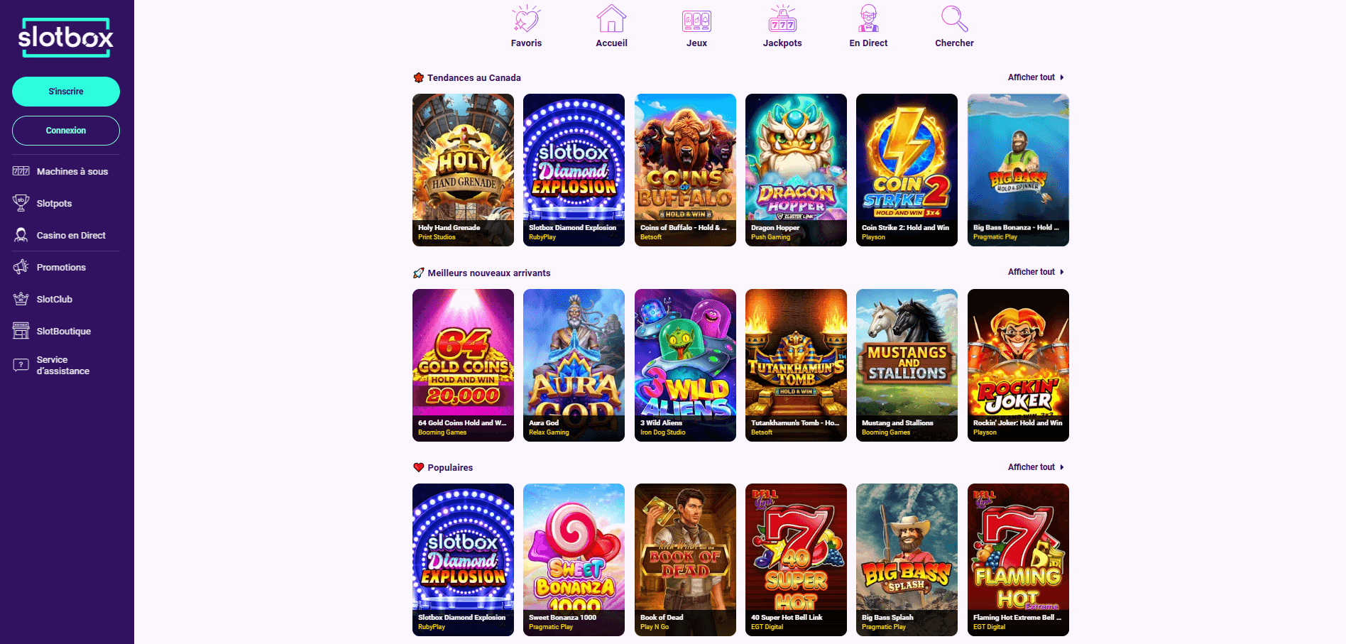 Jeu de casino Slotbox