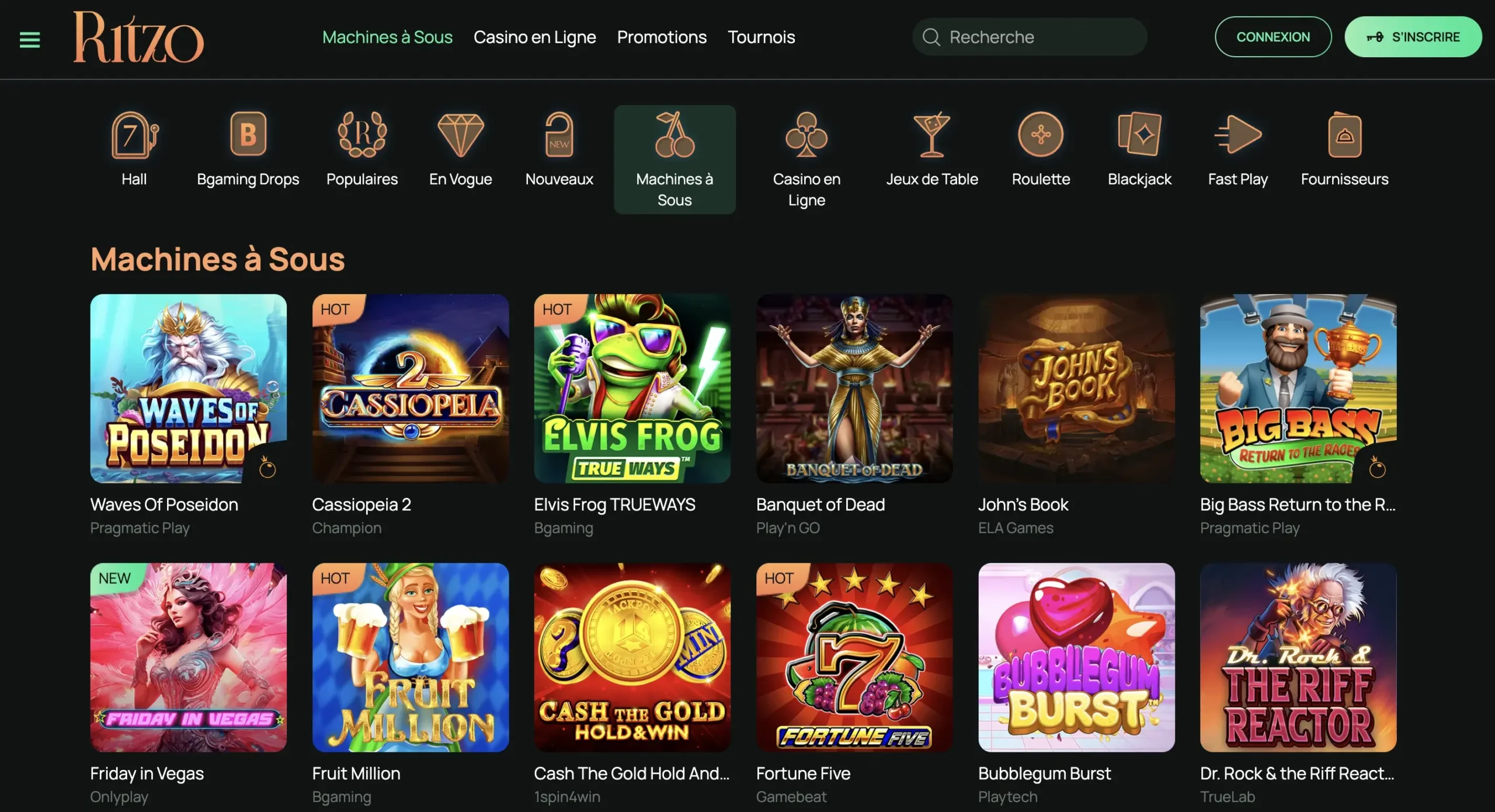 Jeu de casino Ritzo