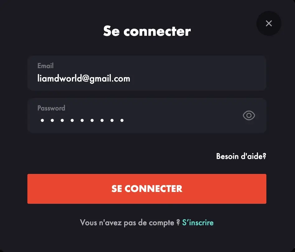 rooster.bet login process